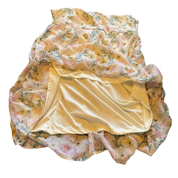 Charlie Paige Shimmer Boho Tank Dress-Wild Flowers-Size Large - Picture 16 of 16